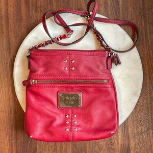 Small red crossbody purse